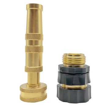 

Solid Brass Garden Spray Nozzle 4 Inch Adjustable Twist Water Hose Nozzle Gardening Supplies Garden Sprinklers TB Sale
