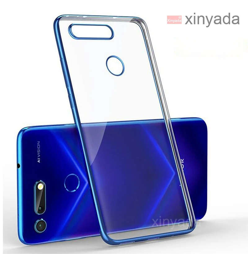 

For huawei Honor V20 V10 Case 3D Laser Plating Bright Soft Clear Phone Cover Silicone TPU Bumper Case