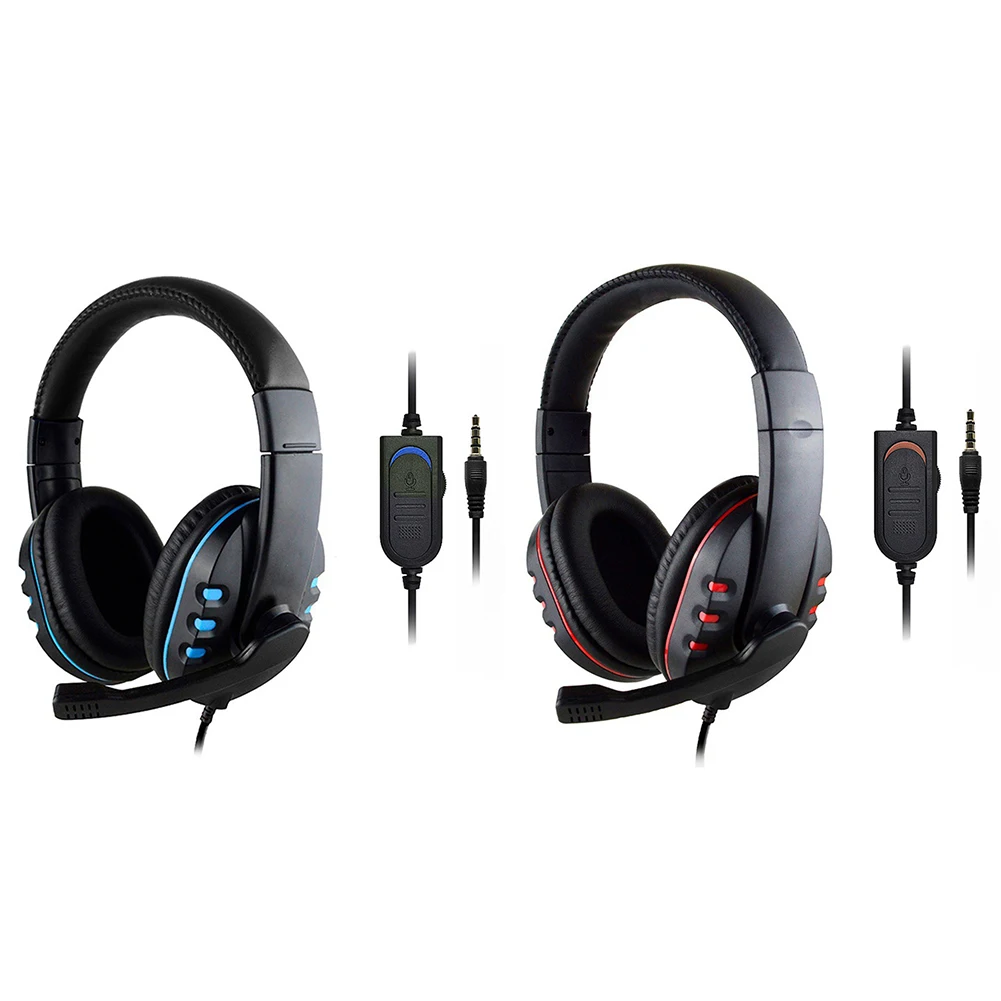 Gaming Headphone 3 5mm Wired Deep Bass PC Gamer Over Ear Headset with Mic