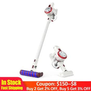 

EU Plug Dibea V008 Pro 2-In-1 Handheld Cordless Vacuum Cleaner 250w 17000Pa Strong Suction Vacuum Dust Collector Aspirator