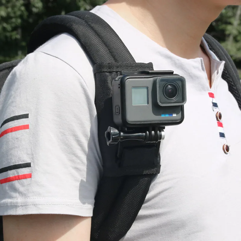 Горячая езда рюкзак кронштейн держатель для GoPro Hero 4 5 6 Спортивная камера Открытый MVI-ing