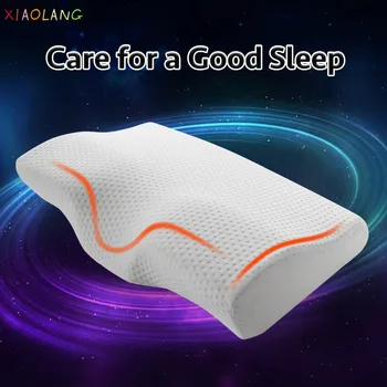 

2020 Memory Foam Pillow For Sleep Cervical Pillows Butterfly Shaped Memory Pillows Relax The Cervical Spine Adult Slow Rebound