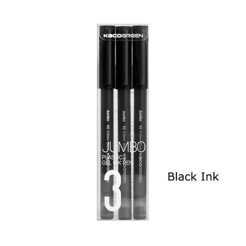 3 teile/schachtel Youpin Kaco Gel Stift Farbe Stifte Kacogreen BRÜCKE Farbe/Schwarz Tinte für Studenten Schule Büro Business