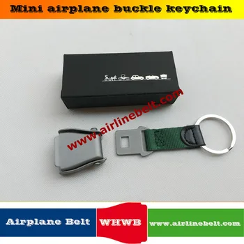

WHWB Adjustable length All aluminum airplane seat belt buckle green bracelet beautiful box packing great Exquisite gift