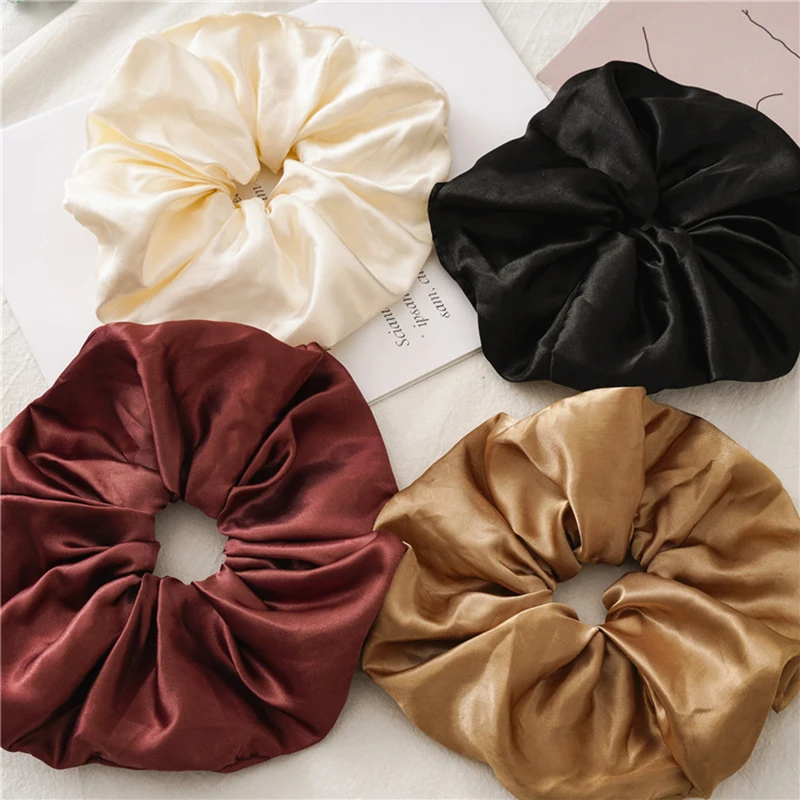 

New Arrival Women's Winter Hair Scrunchies Hair Tie Hair Accessories Lady's Ponytail Holder Fashion Solid Color Hair Ring