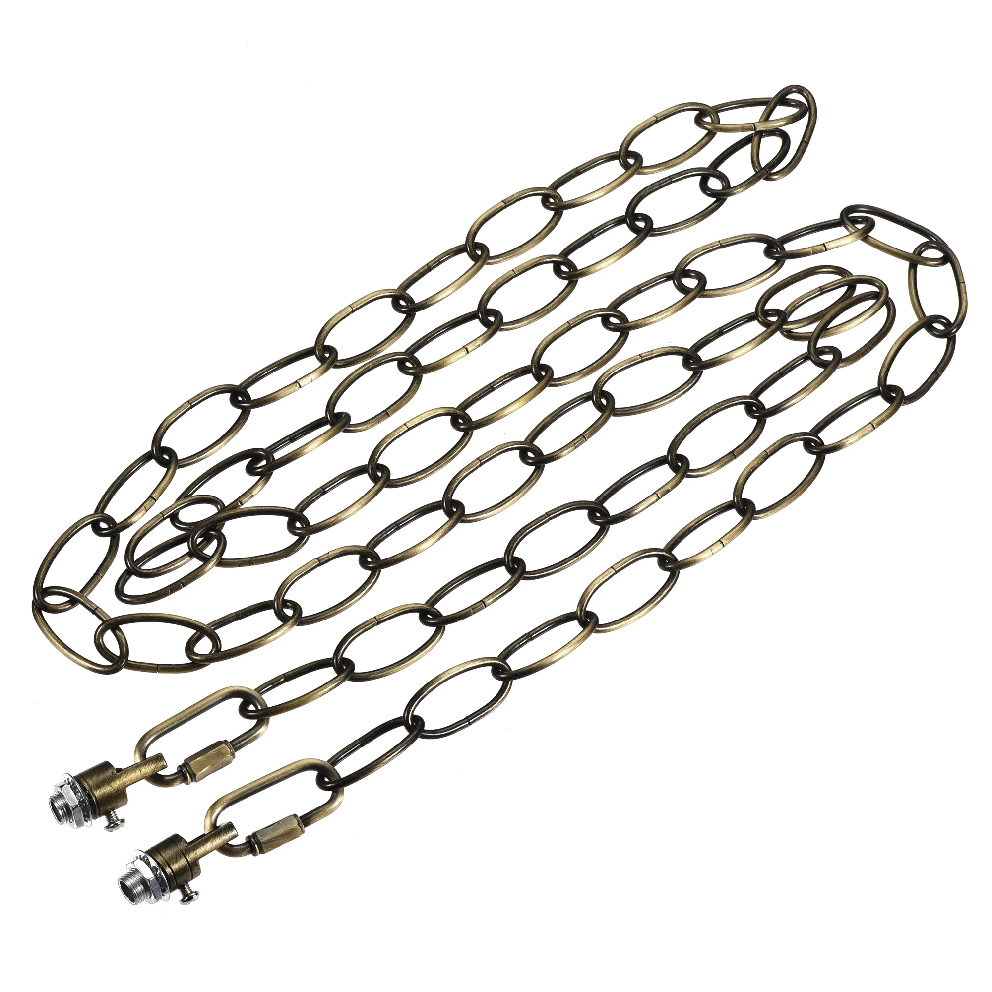 Uxcell Cadena de fijación de luz colgante, 3mm de espesor, 1,83 m, con de bucles de bronce|Piezas para -