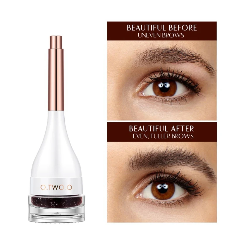 Гель для бровей для создания натуральных бровей для волос 3D Make Up Fiber водонепроницаемый стойкий для бровей с кистью Косметика