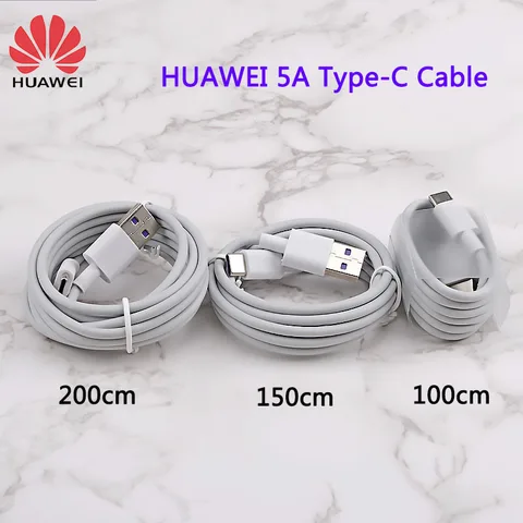 USB 5A Type C Cable P30 P20 Pro lite Mate20 10 Pro P10 Plus lite USB 3.1 Type-C Original Supercharge Super Charger Cable
