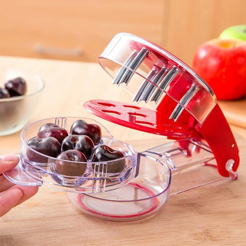 Cherry Olive Pitter Stoner Stone Pit Seed Remover Easy Squeeze Grip Xmas Gif BW