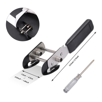 

EHDIS Car Window Sticker Cutter Fiber Vinyl Wrap Double Blade Knife Foil Tinting Film PTFE Coat Adjustable Safety Cutting Tool