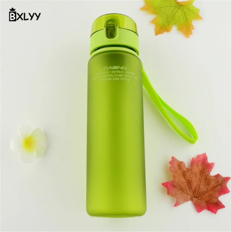 BXLYY 560 мл бутылка для воды герметичная пластиковая портативная бутылка для скраба для улицы, школы, путешествий, спорта, Спортивная бутылка для воды Shaker85z - Цвет: Светло-зеленый