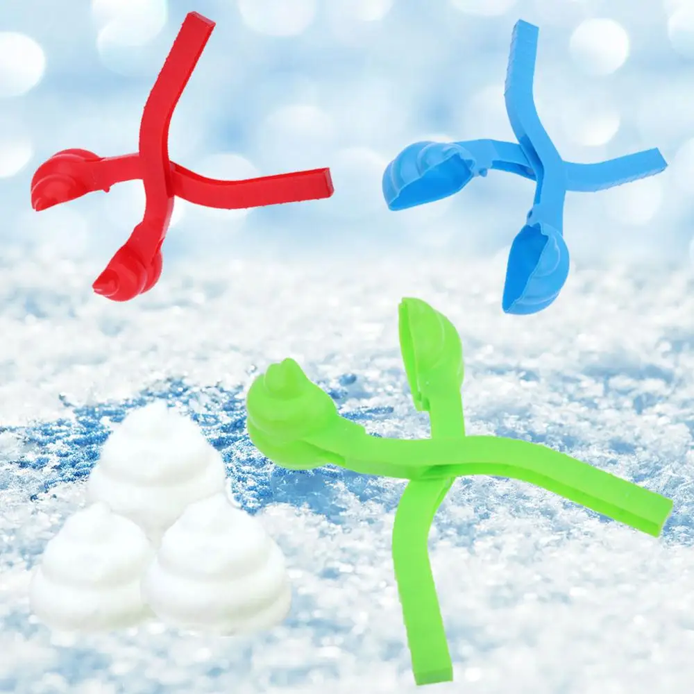 1 шт. зимний снежок Производитель песка форма инструмент Снежный шар Производитель смешной компактный снежки бой Спорт на открытом воздухе снежные шары Игрушка - Цвет: Розовый