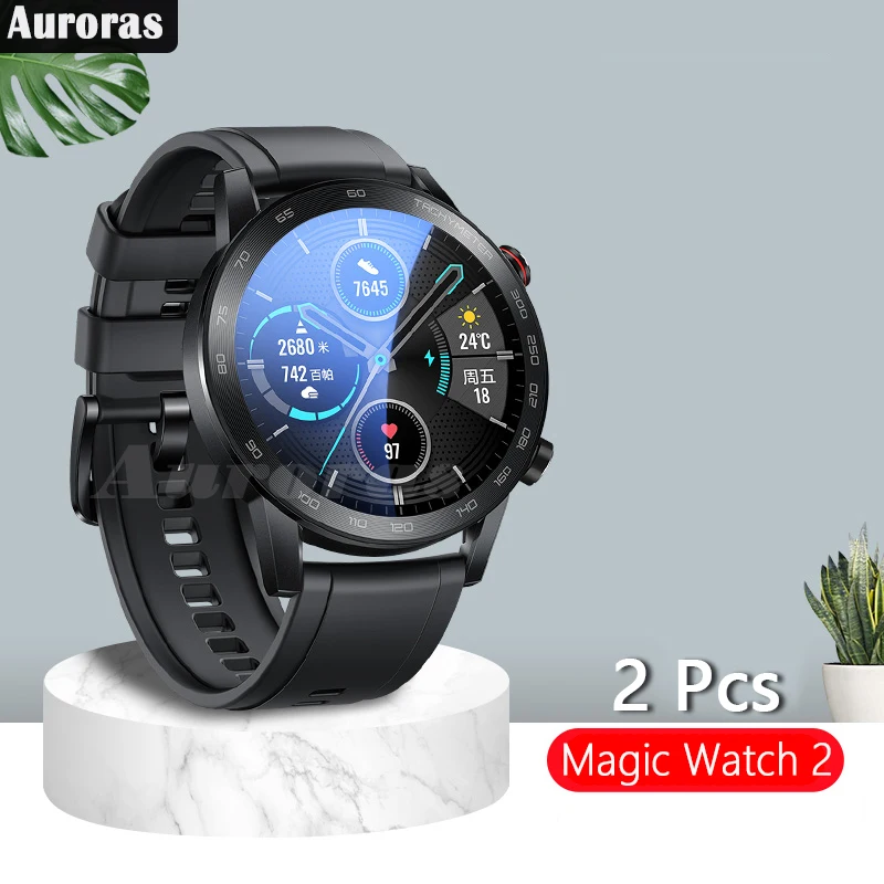 2 шт. защитная пленка для экрана Honor Magic Watch Смарт часы из закаленного стекла чехол