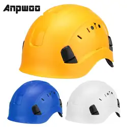 Casque de sécurité ABS pour le travail en plein air, accessoire de protection pour les travailleurs, idéal pour l'escalade 
