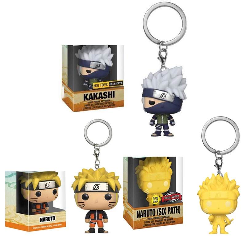 Японское аниме Narutos Kakashi Карманный Брелок виниловые экшн-фигурки коллекционные