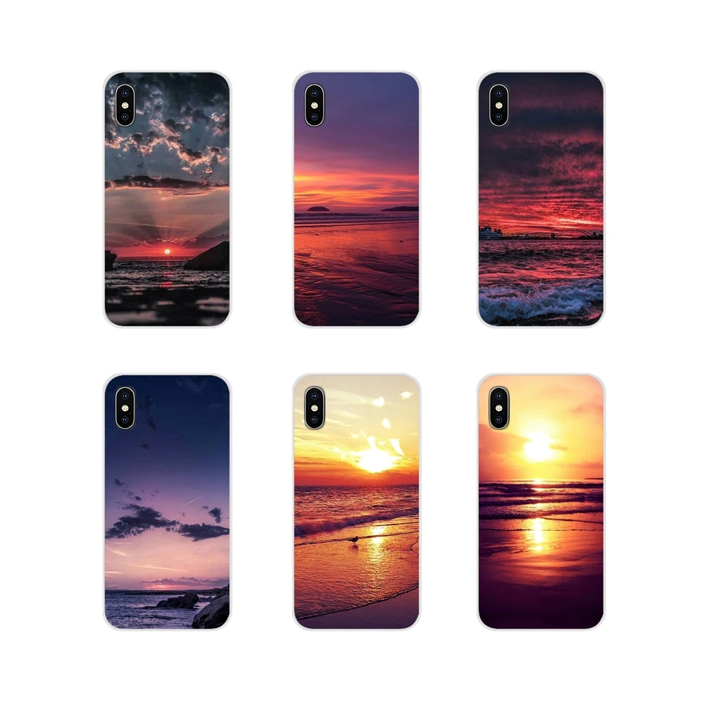 Для huawei mate Honor 5X6X7 7A 7C 8 9 10 8C 8X20 30 Lite Pro Sunrise Sunset Airplane the Sea прекрасный силиконовый