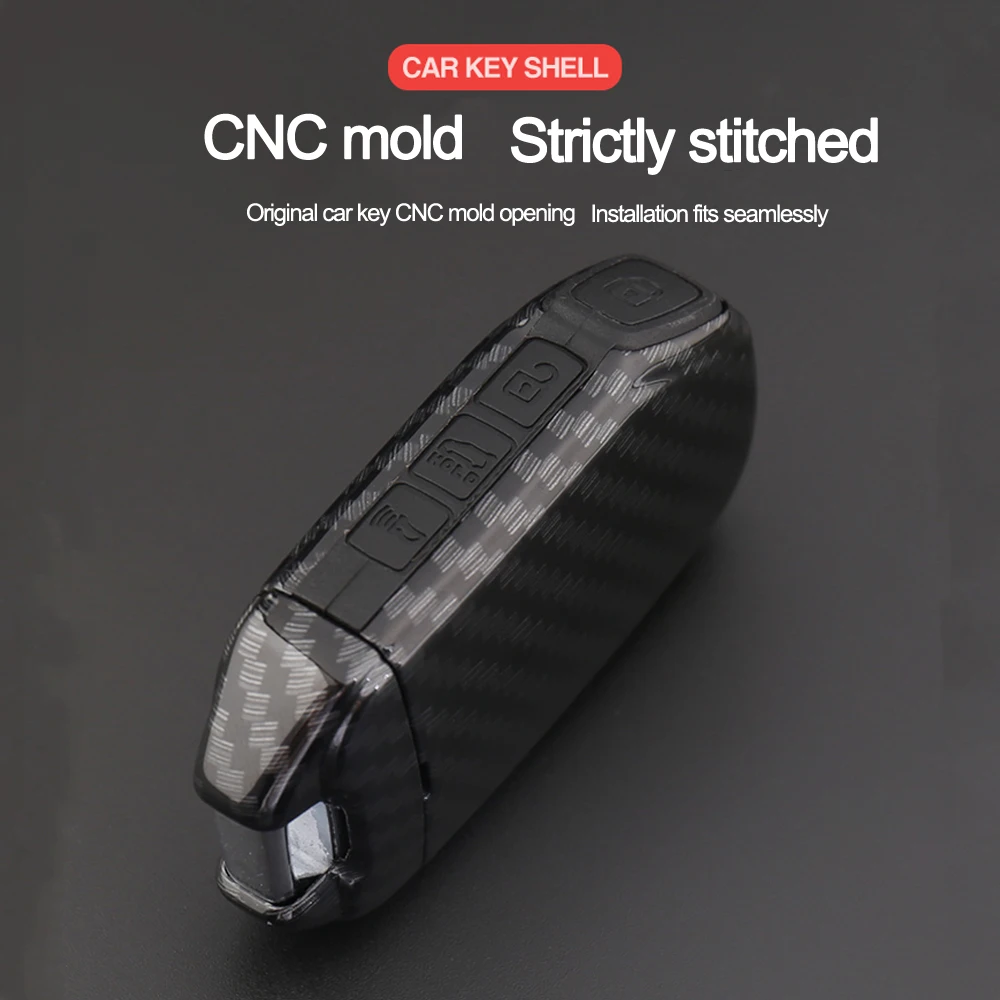 Высококачественный чехол для автомобильных ключей с 4 кнопками из силикона и АБС