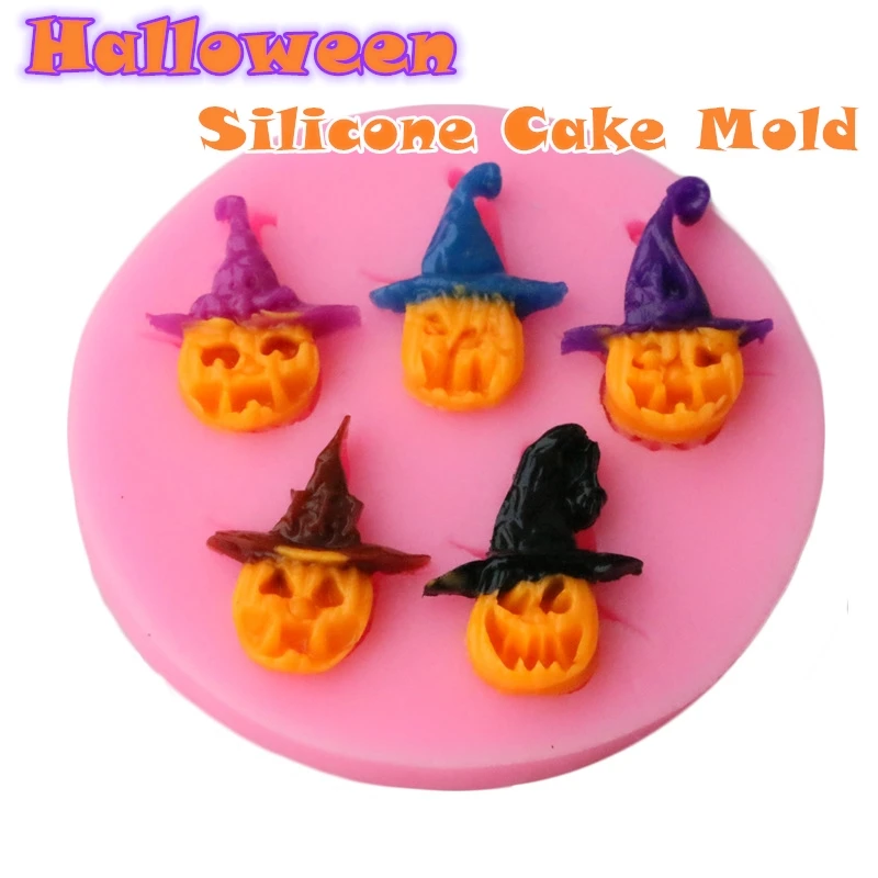 Форма Тыква на Хэллоуин силиконовая форма для торта шоколада конфет выпечки