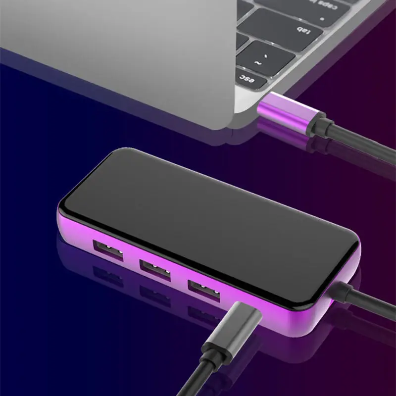 Computer adapter Multiple mouthfuls USB3.0 and HDMI RJ45 Ethernet PD Charge SD TF Card Reader 3.5 a