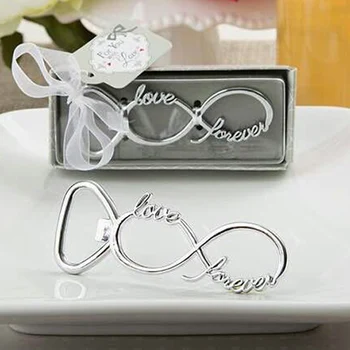 

Party Favors "Forever Love" Chrome Beer Bottle Openers Wedding Favors Free Shipping 150pcs/lot