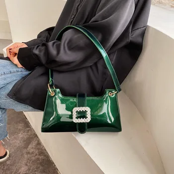 

Retro Fashionable small Flap for Women Rhinestone Messenger Handbags PU Leather Casual Shoulder Bags Ladies 2020 Retro Bolsas