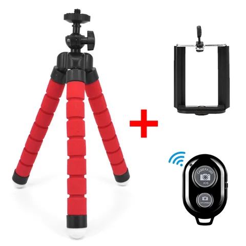 Tripod Phone Holder for iPhone Xiaomi Sponge Octopus Phone Stand Smartphone Tripod for Camera Bluetooth-compatib Remote