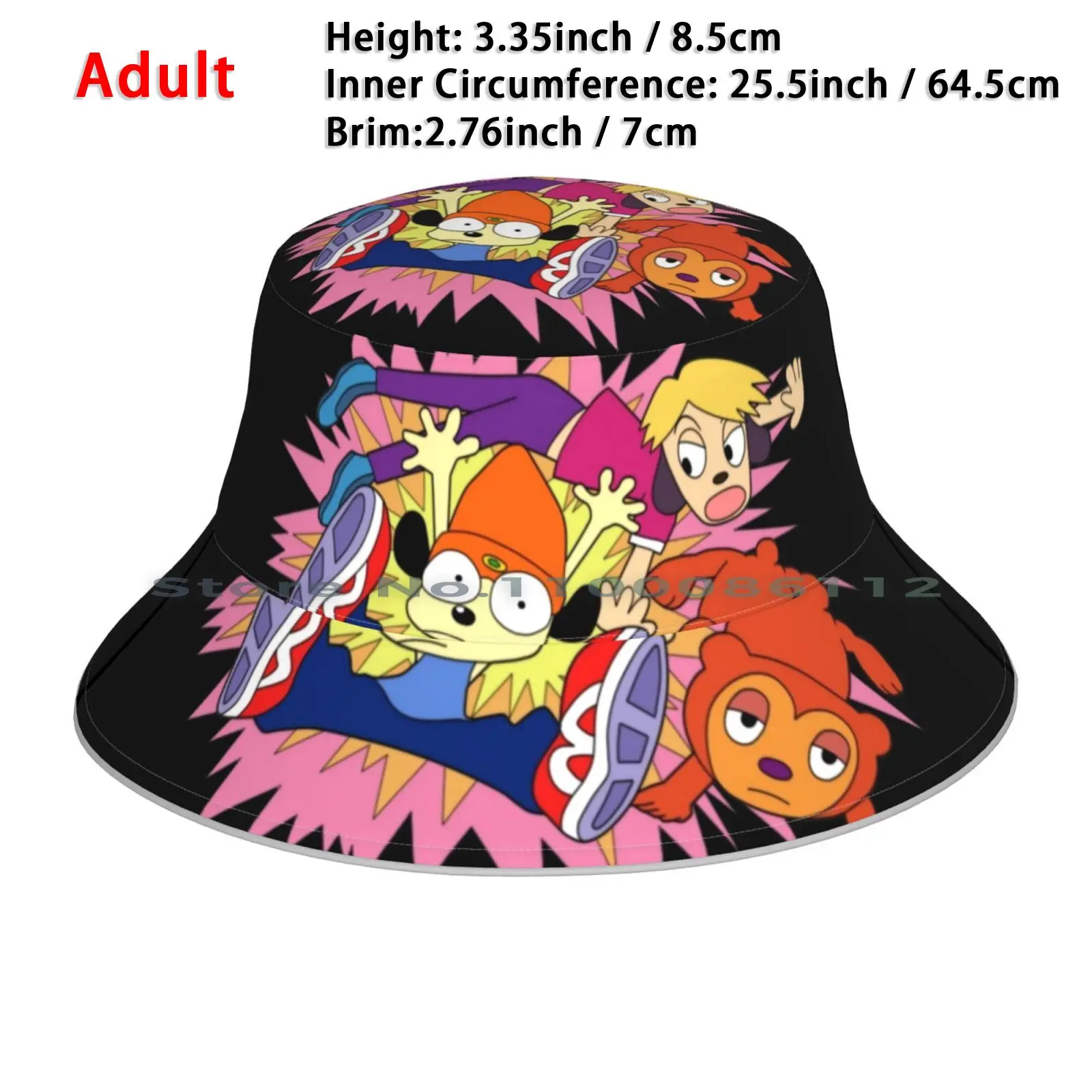 Parappa the Rapper Hat / Fleece Hat / Winter Hat / Parappa Hat 