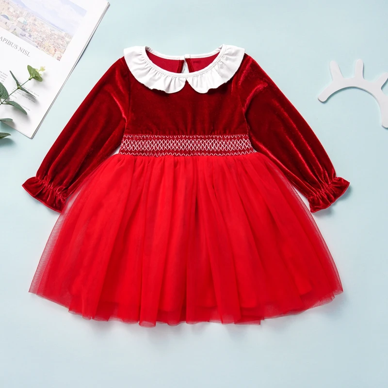 velvet baby girl dress