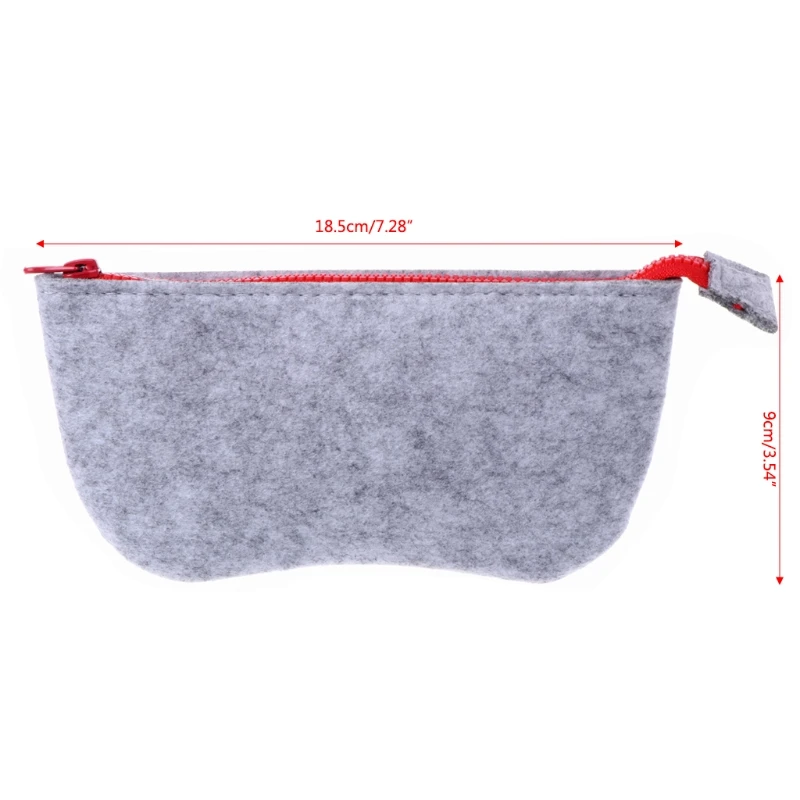 Футляр для очков унисекс на молнии модная фетровая сумка хранения кошелек
