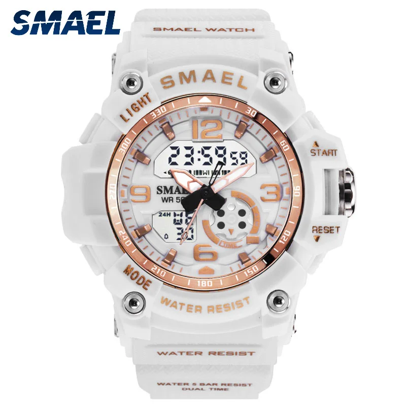 

SMAEL 1808 Woman Watches Outdoor Sports LED Digital Quartz Watch Waterproof Multifunctional Student Wristwatch Female Reloj