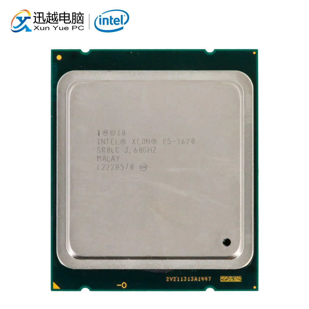 Intel Xeon E5-1620 настольный процессор 1620 четырехъядерный 3,6 ГГц 10 МБ L3 кэш LGA 2011 сервер используемый ЦП