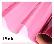Pink Многоцветная декоративная пленка для стекла с защитой от ультрафиолета, прозрачная пленка для дома, офиса, магазина Kindgarten, ручная работа, 30 см x 100 см - Цвет: Pink