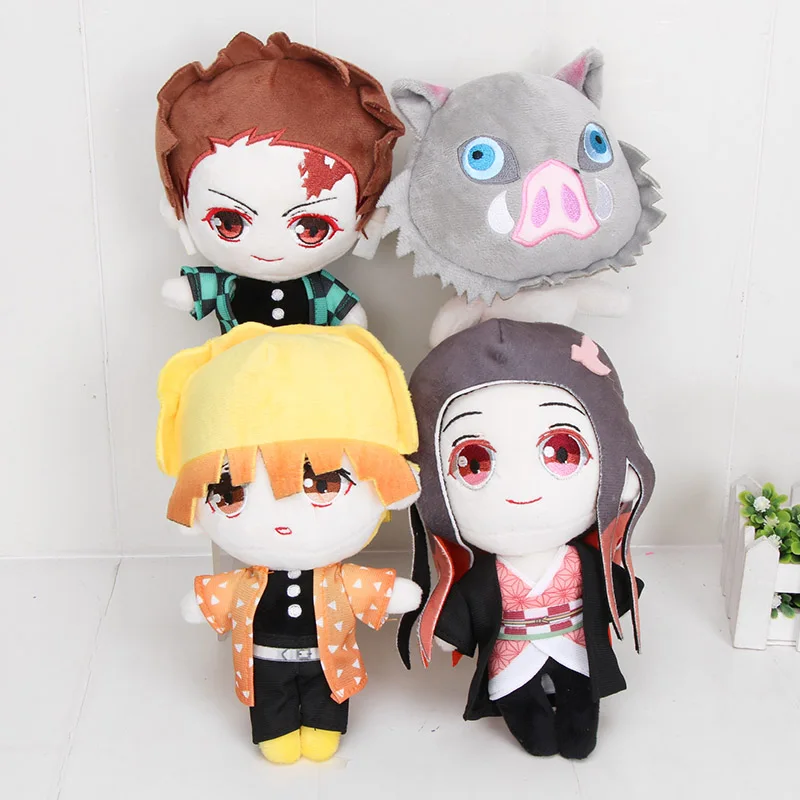 4 стиля, 20 см, японское аниме, убийца демонов, Kimetsu no Yaiba Kamado Nezuko Kamado Tanjirou Agatsuma Zenitsu, плюшевые мягкие куклы