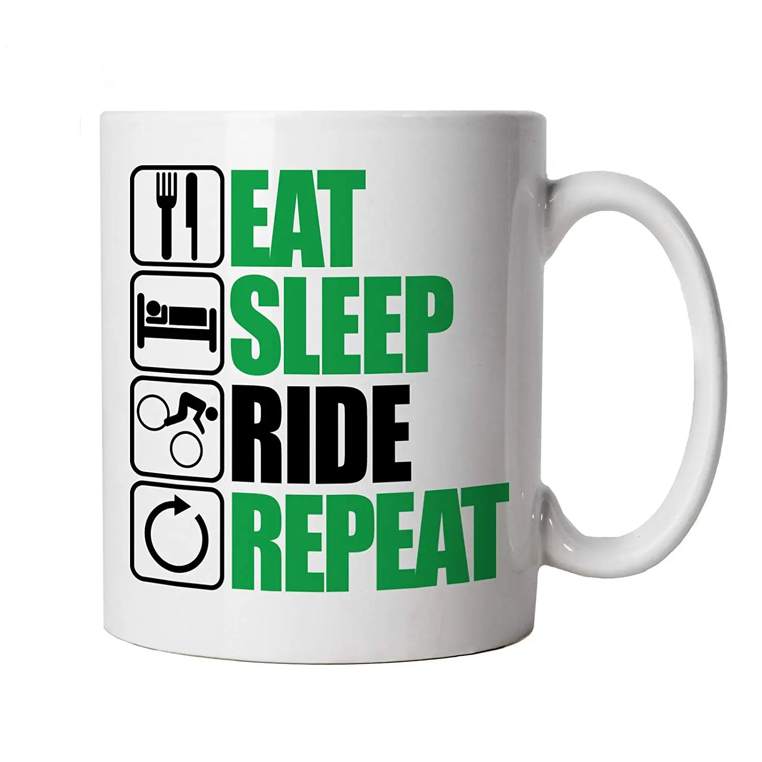 

Eat Sleep Ride Repeat Mountain Biking Mug