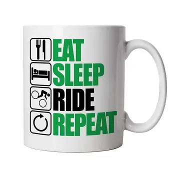 

Eat Sleep Ride Repeat Mountain Biking Mug
