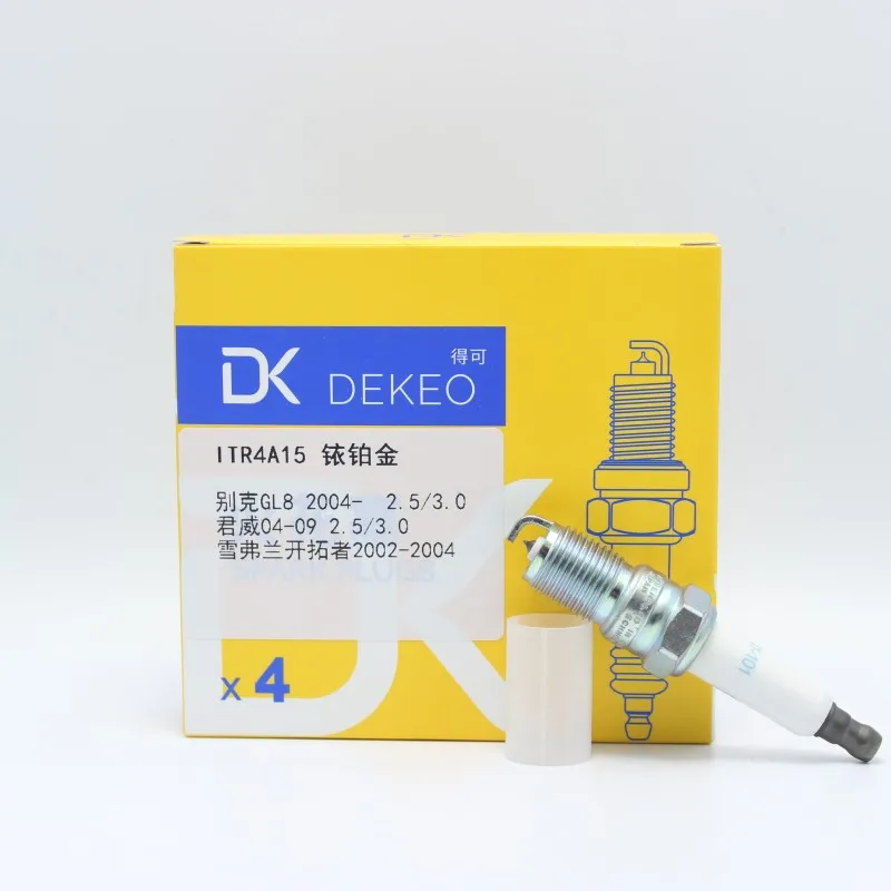 Dekeo ITR4A15(5599) HGR9DQI HR9DCY+ иридиевая Свеча зажигания, высокая производительность для Buick GL8 Century Dynasty для Cadillac STS Pack, 4 шт