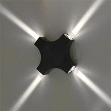 COB светодиодный настенный светильник для зала, крыльца, дорожки, спальни, домашний светильник, светильник с 4 головками, 85-265 в, 13,5 × 13,5 см, Lamparas 40NOV27