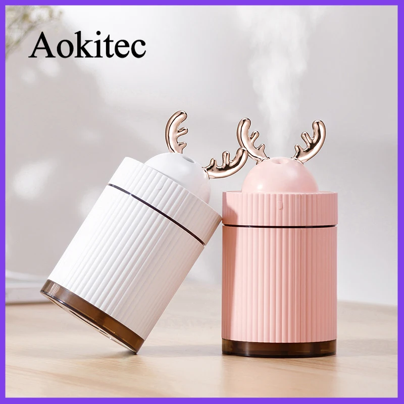 

Air Humidifier Portable 220ML USB Electric Aroma Air Diffuser for Home Car Purifier USB Fogger Mist Maker with LED Night Lamp