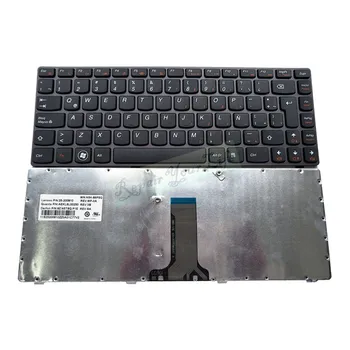 

laptop keyboard LA Latin for lenovo Z370 Z470 Z475 Z470A Z475A 9Z.N5TSQ.P1E 25-200810 AEKL6L00250 black with grey frame parts