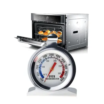 

Stainless Steel Oven Kitchen Thermometer Hang Up Table Baking Thermometer Precise Dial 300 Degree Roaster Thermometer Wireless