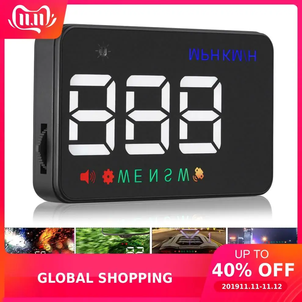 Универсальный 3 5 дюймов Автомобильный HUD Дисплей лобовое стекло проектор