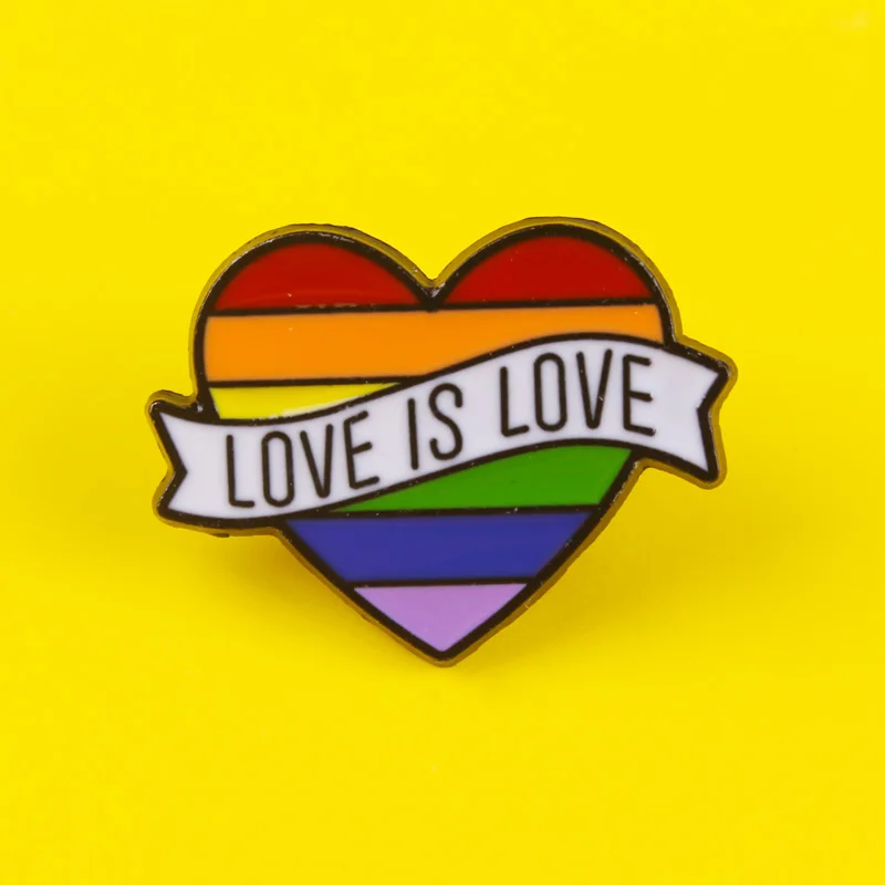

Rainbow Pins Badges for Clothes on Backpack Zinc Alloy Lapel Pin Badges Metal Accessories LGBT Brooches Pin Lover Gift Unisex