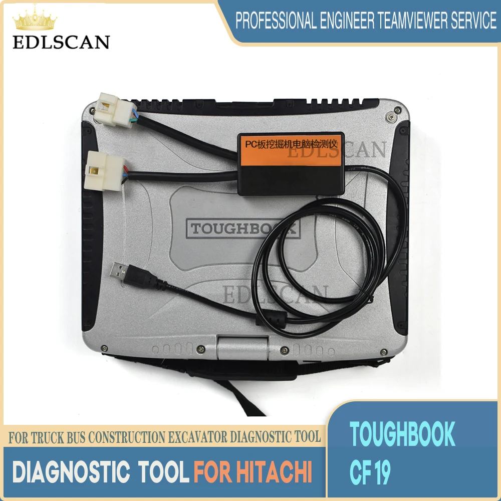 

Diagnostic kit for dr zx hitachi + CF19 Laptop excavator diagnostic tool hitachi connection with excavator