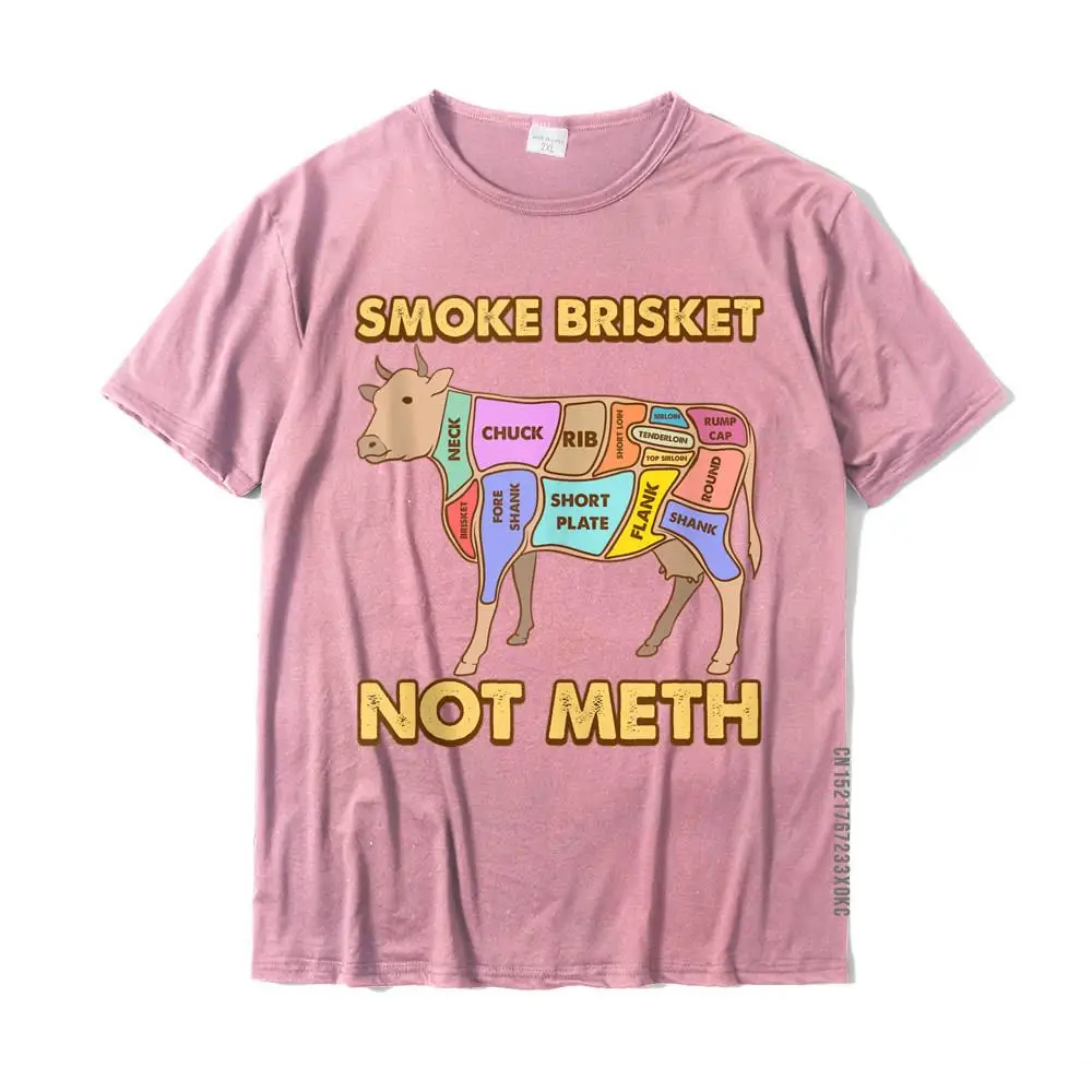 2021 Newest Male Tshirts Camisa Customized Tops Tees 100% Cotton Short Sleeve Personalized Tee-Shirts Round Collar Smoke Brisket Not Meth Barbeque Meat Grill Funny BBQ Quote Tank Top__MZ20984 pink