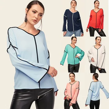 

New 2020 Women Casual Basic Blouse Top Shirt