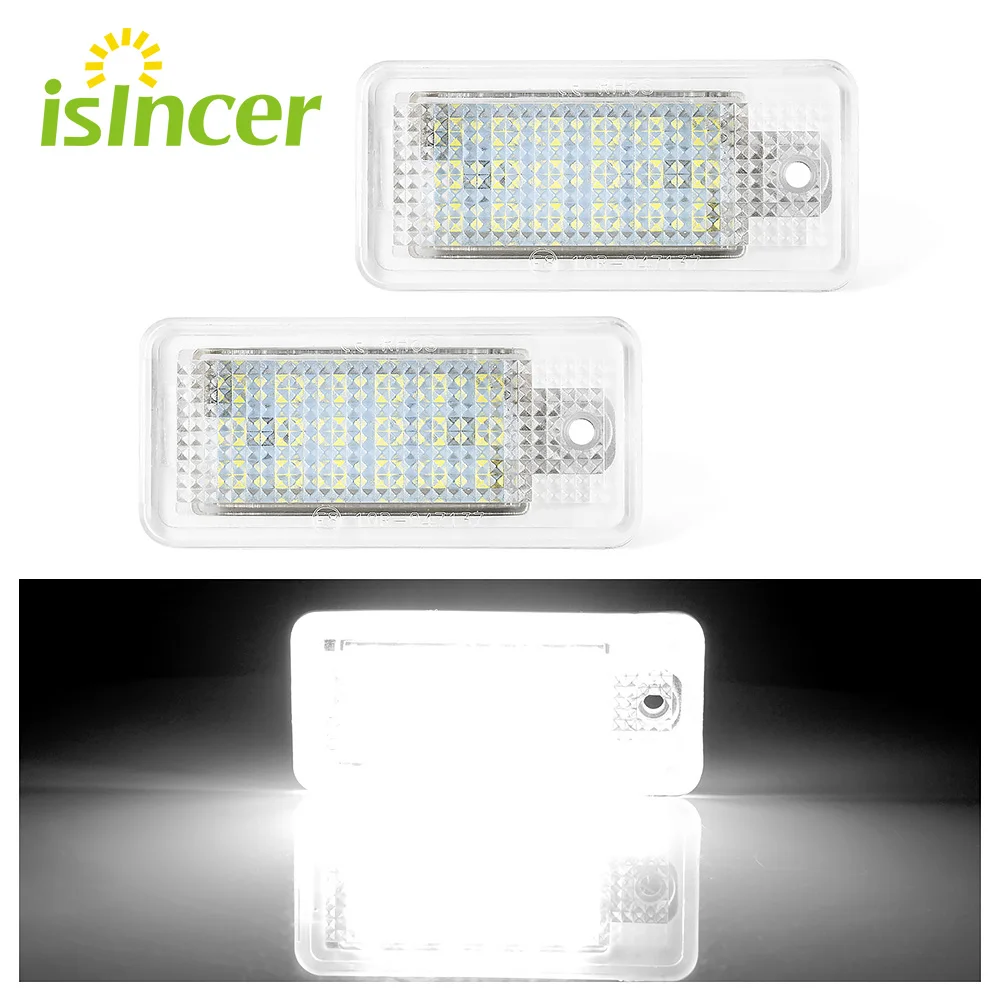 

2Pcs Canbus no error auto light led license plate light tail light car styling fit for Audi A3 8P A4 B6 B7 A5 A6 4F Q7