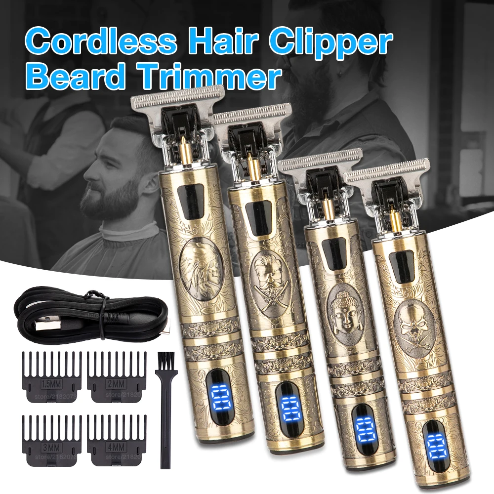 Cortadora de pelo T9 para hombre y Máquina para cortar Cabello, maquinilla eléctrica para cortar el pelo, Barbero, profesional, con USB, 0mm, 2021