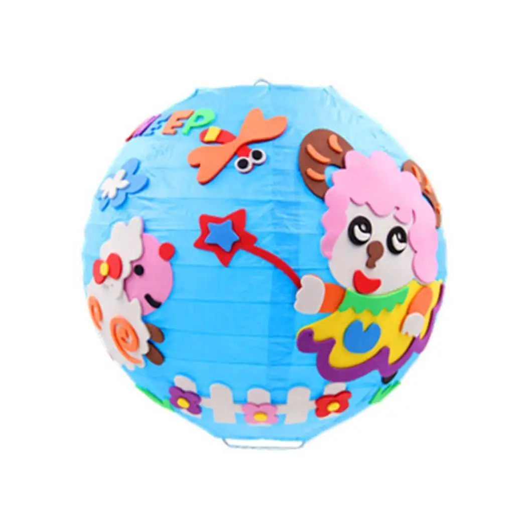 Lantern Festival Cartoon DIY Portable Illuminated Lantern multicolor Child Festival, Party Handmade - Цвет: type 9