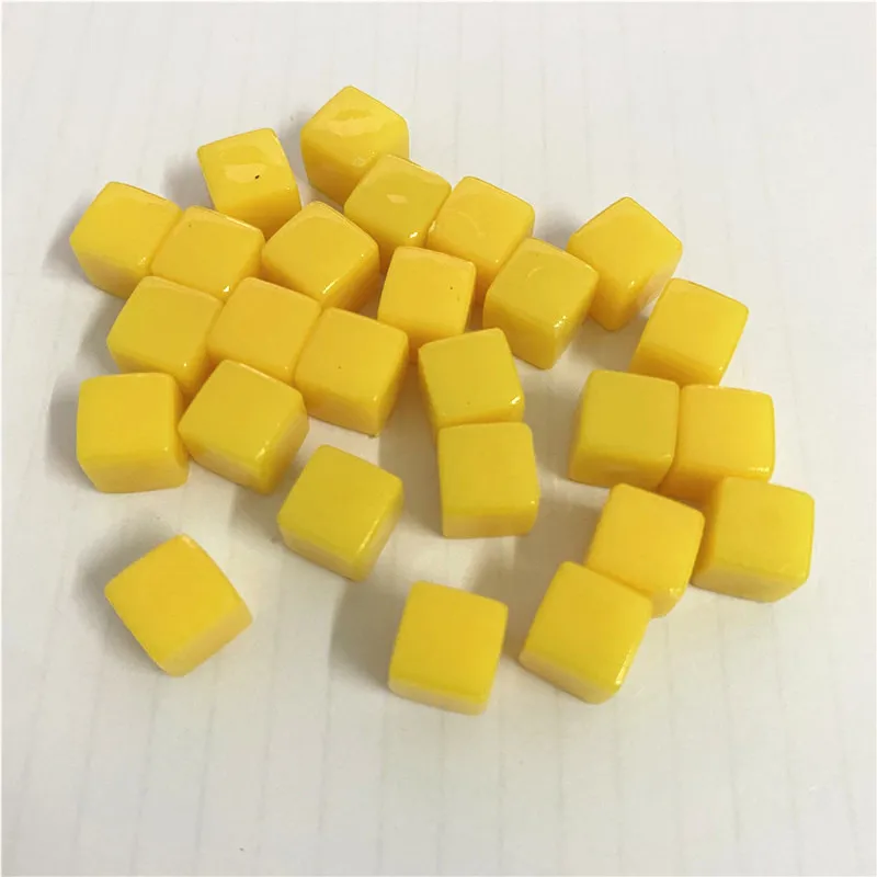 100 шт./компл. 8 мм сплошной Цвет пустая квадратная угловая акриловая игральная