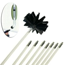 

Drill Powered Chimney Cleaning Flue Brush Cleaner Fireplace Sweep Rotary Set Use Chimney Cleaner Kit Rotary Brush Head